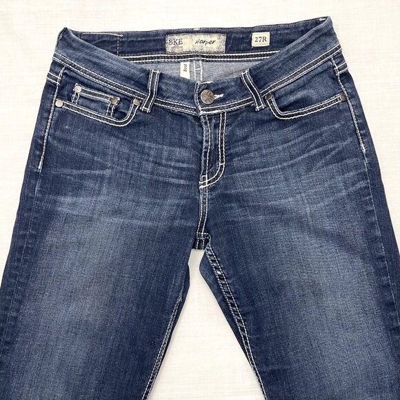 BKE Denim Harper Women’s Boot Cut Blue Jeans Size‎ 27R - Picture 2 of 8
